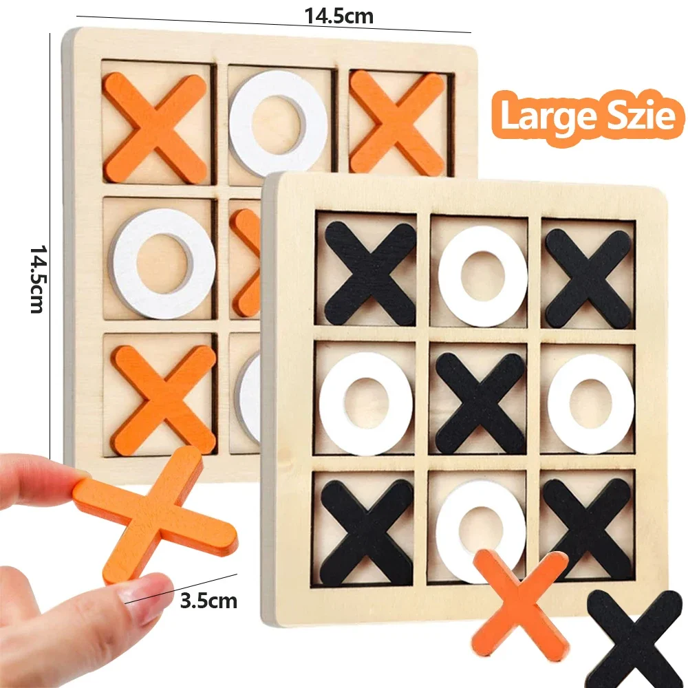 Board Game Quarto - Wooden XO Tic Tac Toe Game