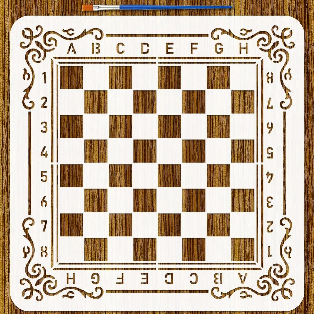 Board Game Template - Game Disc Painting Stencil with Paint