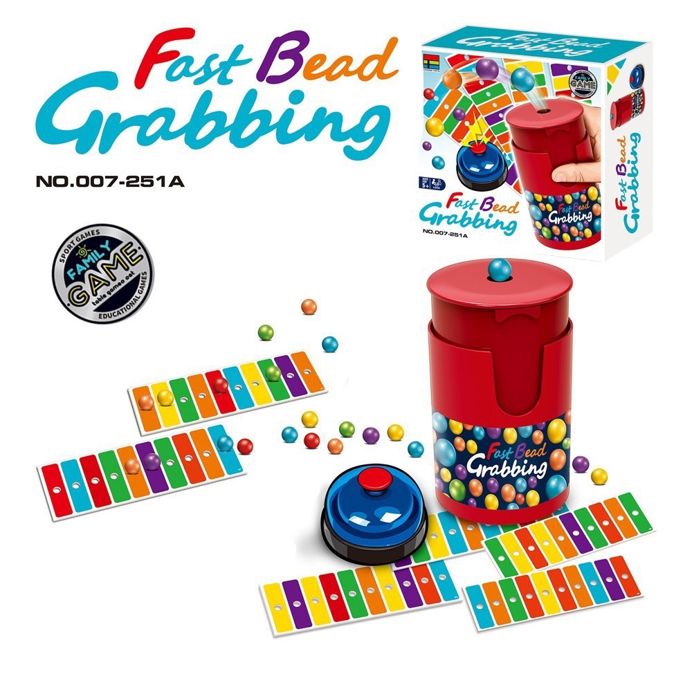 Board Game Quarto - Fast Bead Grabbing Board Game for