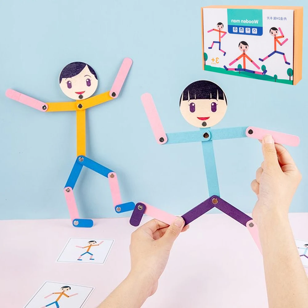 Board Game Quarto - Sport Wooden Man Material DIY Puzzle