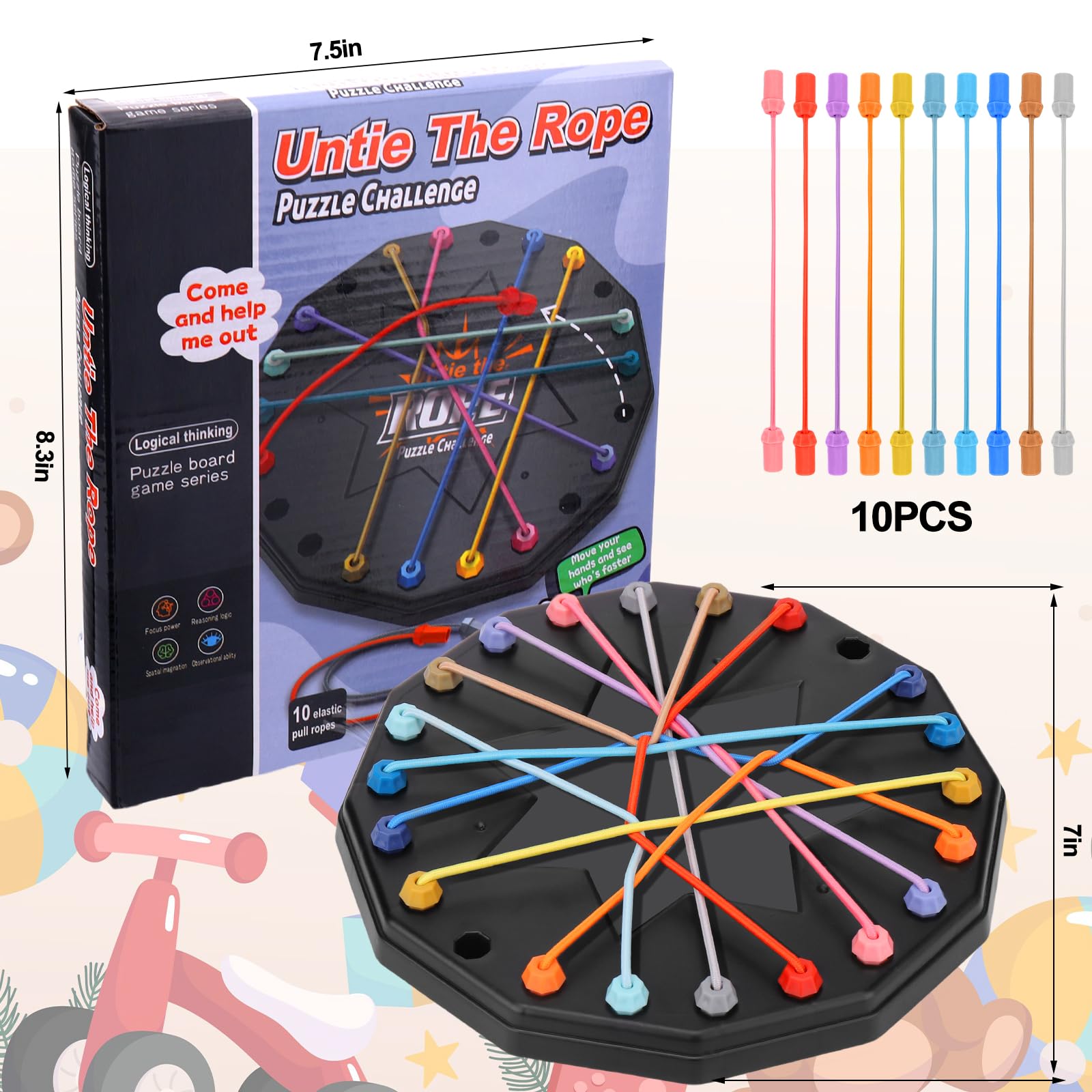 Kids Untie The Rope Board Game - đánh giá và giá Board Game Quarto