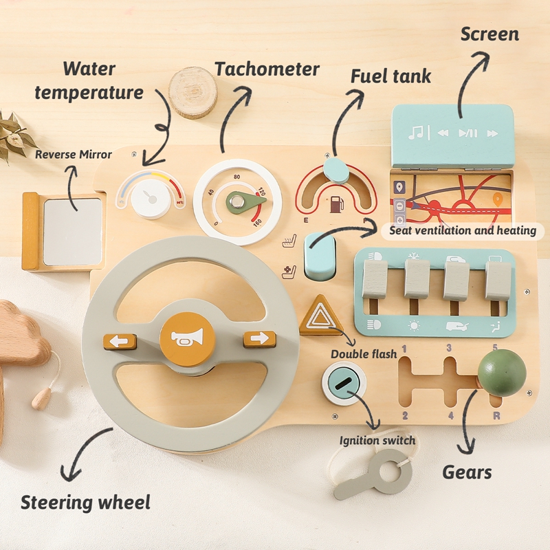 Kids Montessori Toys Car Busy  - đánh giá và giá Board Game Quarto