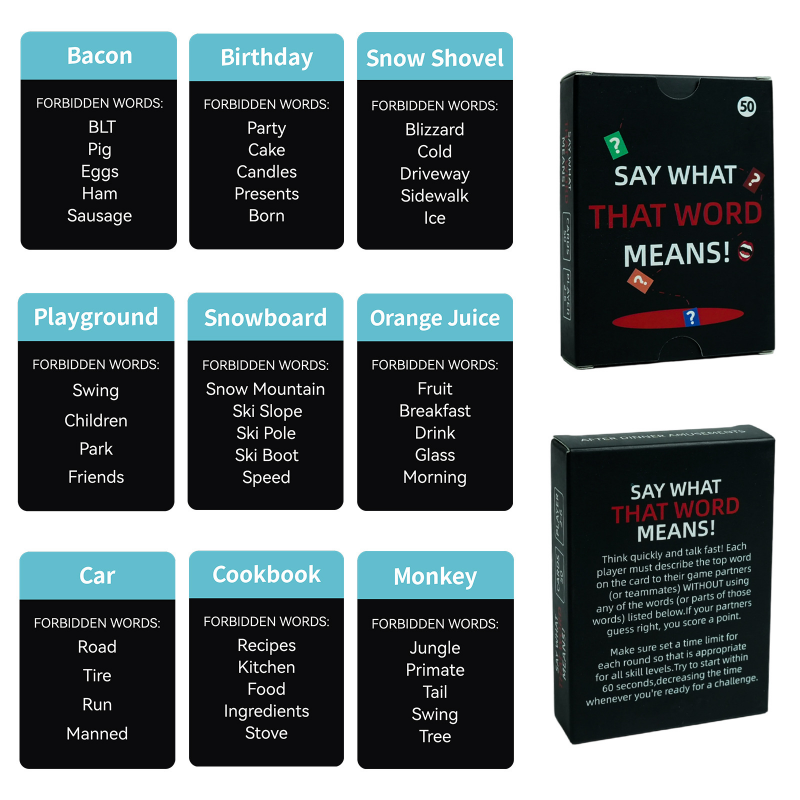 Say What That Word Means Guess - đánh giá và giá Board Game Multiplayer